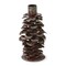 Rustic Brown Metal Pinecone Taper Candle Holder Medium, 2.8L x 2.8W x 5.5H inches